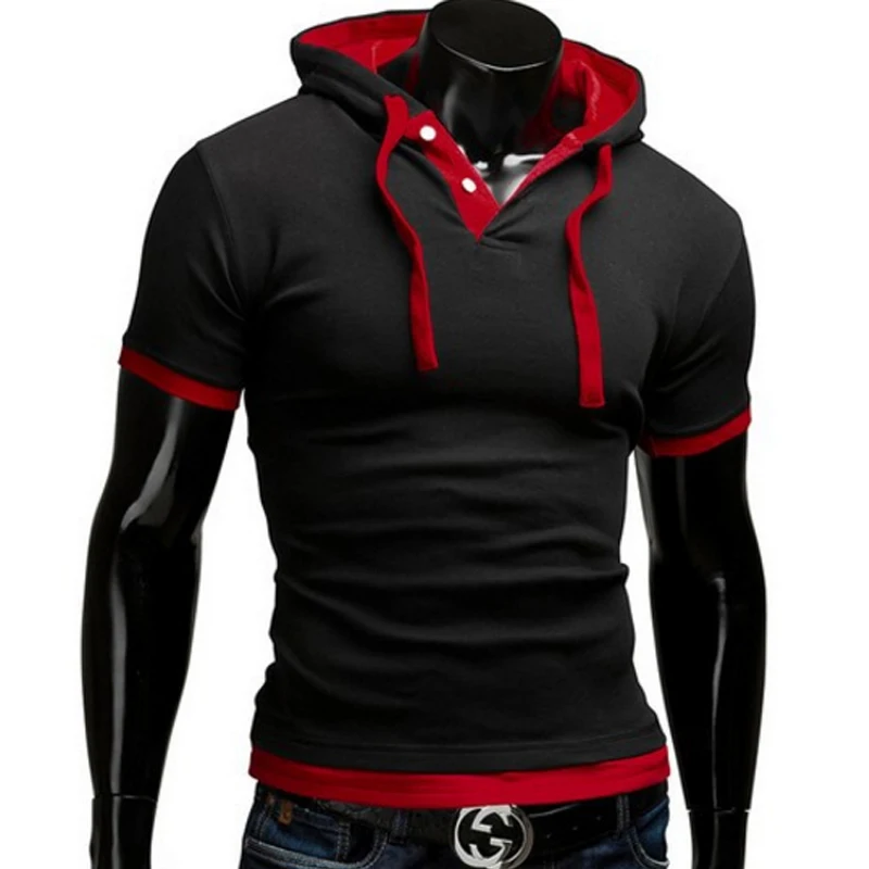 T Shirt Men Brand 2018 Fashion Men'S Hooded Collar Sling T Shirt Men Short Sleeve Slim Male Tops Large Size 4XL QSP
T Shirt Men Brand 2018 Fashion Men'S Hooded Collar Sling T Shirt Men Short Sleeve Slim Male Tops Large Size 4XL QSP