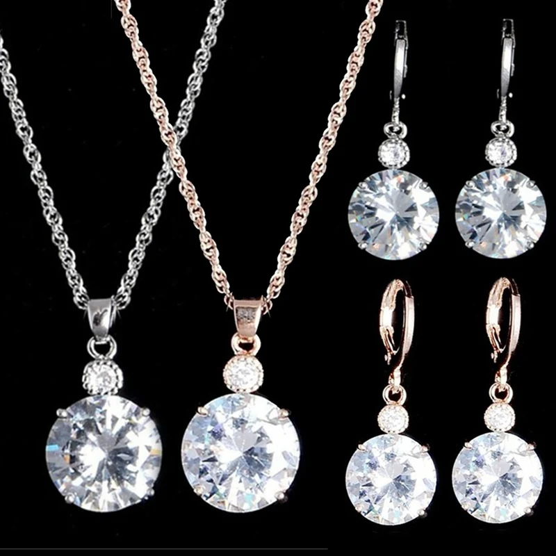 Fashion Cubic Zircon Hypoallergenic Jewelry Sets For Women Exquisite Luxury Necklace Earrings Set Really Photo Wholesale
Fashion Cubic Zircon Hypoallergenic Jewelry Sets For Women Exquisite Luxury Necklace Earrings Set Really Photo Wholesale