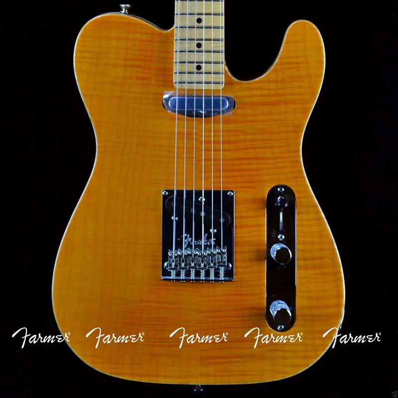 custom shop/Yellow tiger maple telecaster Guitar/6 string Electric Guitar/free shipping/Customizable exclusive logo
custom shop/Yellow tiger maple telecaster Guitar/6 string Electric Guitar/free shipping/Customizable exclusive logo