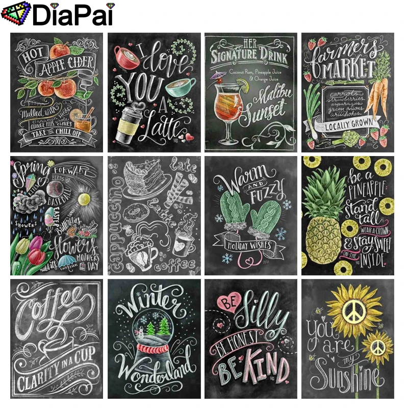 DIAPAI 5D DIY Diamond Painting 100% Full Square/Round Drill "Text pattern landscape" 3D Embroidery Cross Stitch Home Decor
DIAPAI 5D DIY Diamond Painting 100% Full Square/Round Drill "Text pattern landscape" 3D Embroidery Cross Stitch Home Decor