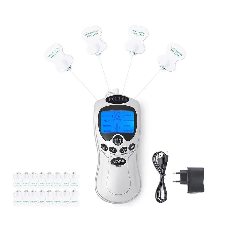 Russian Instructions Electric Tens Acupuncture Therapy Massage Pulse Stimulator Body Pain Relief + Extra Electrode Sticker Pads
Russian Instructions Electric Tens Acupuncture Therapy Massage Pulse Stimulator Body Pain Relief + Extra Electrode Sticker Pads