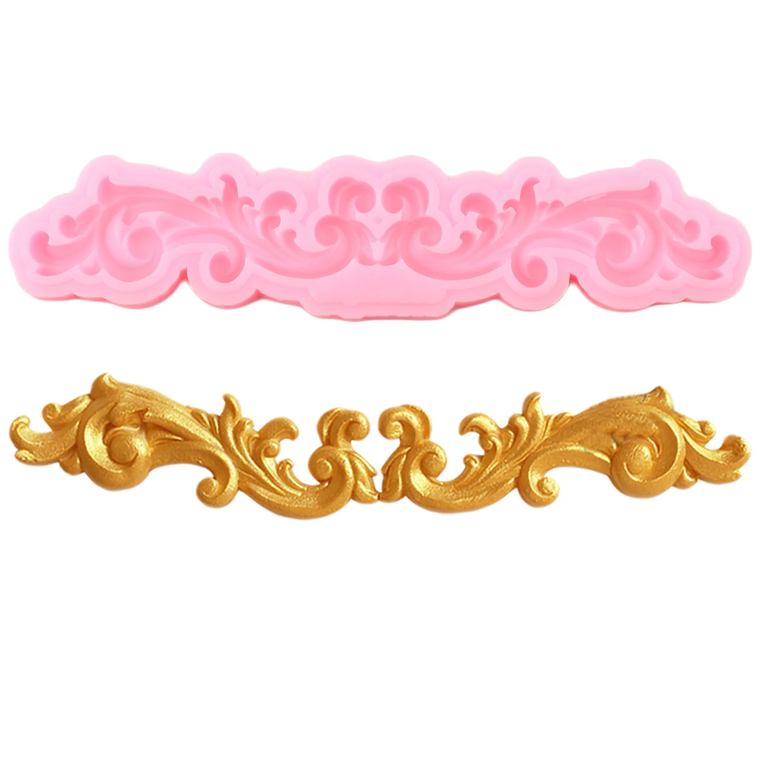 Sugarcraft Border Silicone Mold Scroll Relief Cupcake Topper Fondant Molds Cake Decorating Tools Candy Chocolate Gumpaste Moulds
Sugarcraft Border Silicone Mold Scroll Relief Cupcake Topper Fondant Molds Cake Decorating Tools Candy Chocolate Gumpaste Moulds