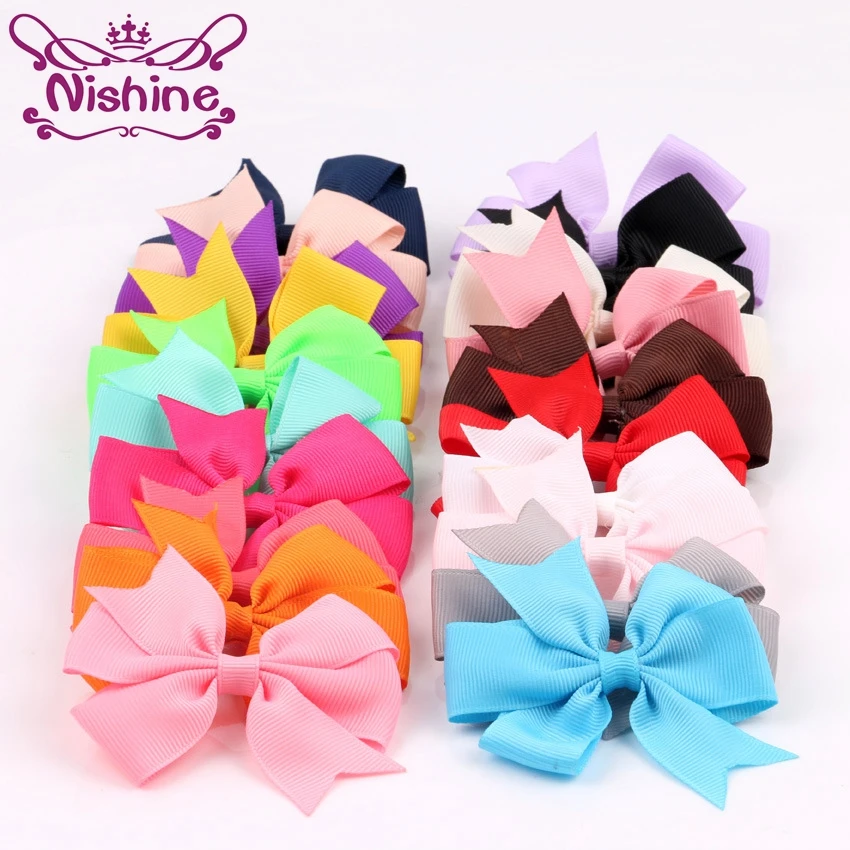 Nishine 3.2" 40pcs/lot Ribbon Bows For Girls Hair Clips Hairpin Boutique Chidlren Women DIY Hair Accessories(Color:40 Colors)
Nishine 3.2" 40pcs/lot Ribbon Bows For Girls Hair Clips Hairpin Boutique Chidlren Women DIY Hair Accessories(Color:40 Colors)
