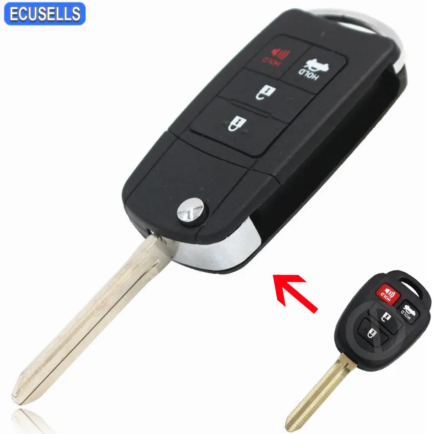 Modified 4 Button Folding Flip Remote Car Key Shell Case Fob TOY43 Uncut Blade For Toyota Corolla Camry Reiz New Vios RAV4 Crown
Modified 4 Button Folding Flip Remote Car Key Shell Case Fob TOY43 Uncut Blade For Toyota Corolla Camry Reiz New Vios RAV4 Crown