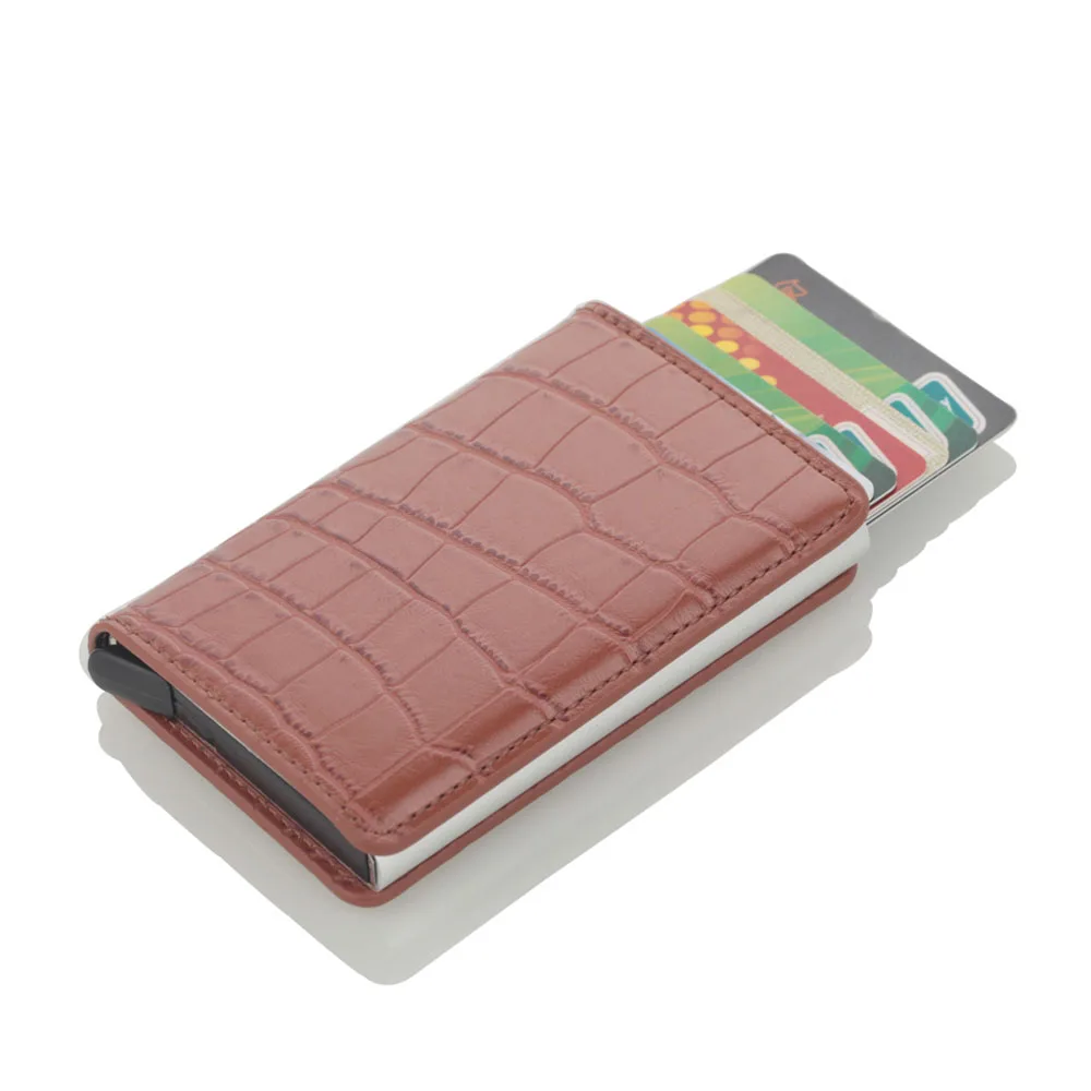 2019 NEW PU Leather Metal Men Card Holder RFID Aluminium High quality Credit Card Holder With RFID Blocking Mini Wallet
2019 NEW PU Leather Metal Men Card Holder RFID Aluminium High quality Credit Card Holder With RFID Blocking Mini Wallet