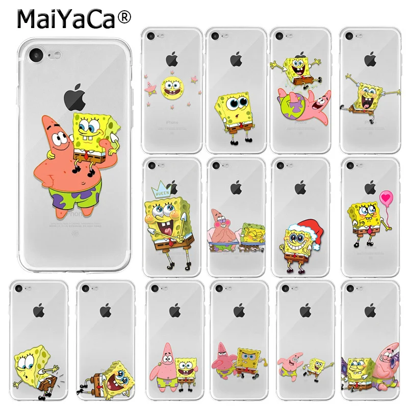 MaiYaCa SpongeBob Pattern TPU Soft Phone Accessories Cell Phone Case for Apple iPhone 8 7 6 6S Plus X XS MAX 5 5S SE XR Cover
MaiYaCa SpongeBob Pattern TPU Soft Phone Accessories Cell Phone Case for Apple iPhone 8 7 6 6S Plus X XS MAX 5 5S SE XR Cover