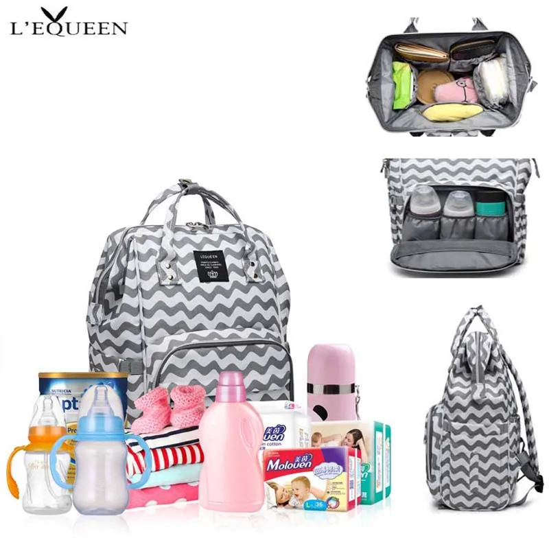 LEQUEEN Fashion Baby Diaper Bag Large Maternity Mummy Storage Bag Baby Care Travel Backpack Mommy Baby Stroller Baby Bag
LEQUEEN Fashion Baby Diaper Bag Large Maternity Mummy Storage Bag Baby Care Travel Backpack Mommy Baby Stroller Baby Bag