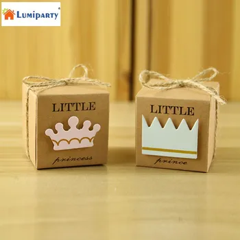 Adeeing 50pcs Baby Shower Candy Box Little Prince/Princess Crown Kraft Boxes Girl Boy Birthday Favors New Year
Adeeing 50pcs Baby Shower Candy Box Little Prince/Princess Crown Kraft Boxes Girl Boy Birthday Favors New Year