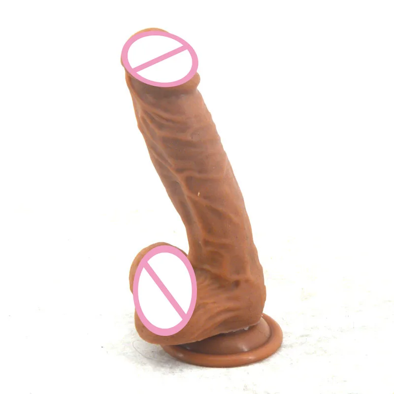 Hot Double layer silicone huge dildo health material imitation of human penis design high elasticity hot sell sex toy shop