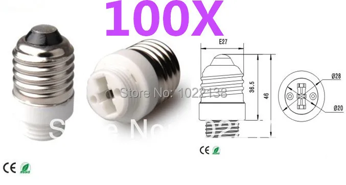 Free Shipping!100 pcs/lot lamp adapter E27 to G9 lamp base adapter E27 to G9 LED Light Lamp holder socket converter High Quality