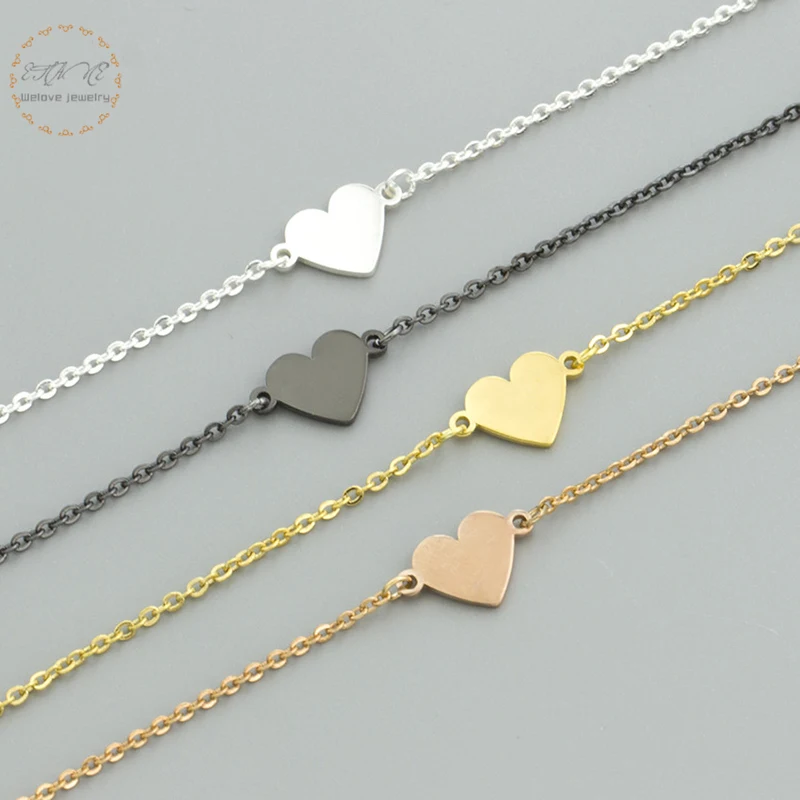 10pcs/lot Forever Heart Shaped Bracelet For Women Rose Gold Silver Black Color Stainless Steel Pulseras Lover Gift
10pcs/lot Forever Heart Shaped Bracelet For Women Rose Gold Silver Black Color Stainless Steel Pulseras Lover Gift