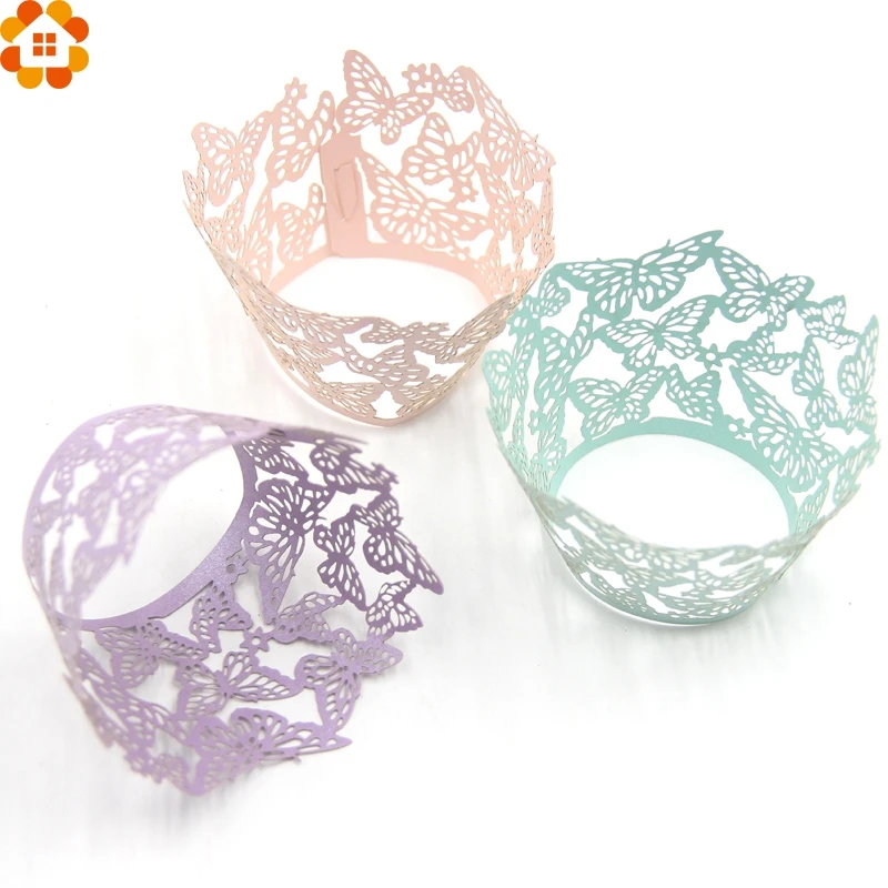 50PCS Hollow Butterfly Wrappers Little Vine Lace Laser Cupcake Paper Wrapper Liner Baking Cup Birthday/Wedding Party Decoration
50PCS Hollow Butterfly Wrappers Little Vine Lace Laser Cupcake Paper Wrapper Liner Baking Cup Birthday/Wedding Party Decoration