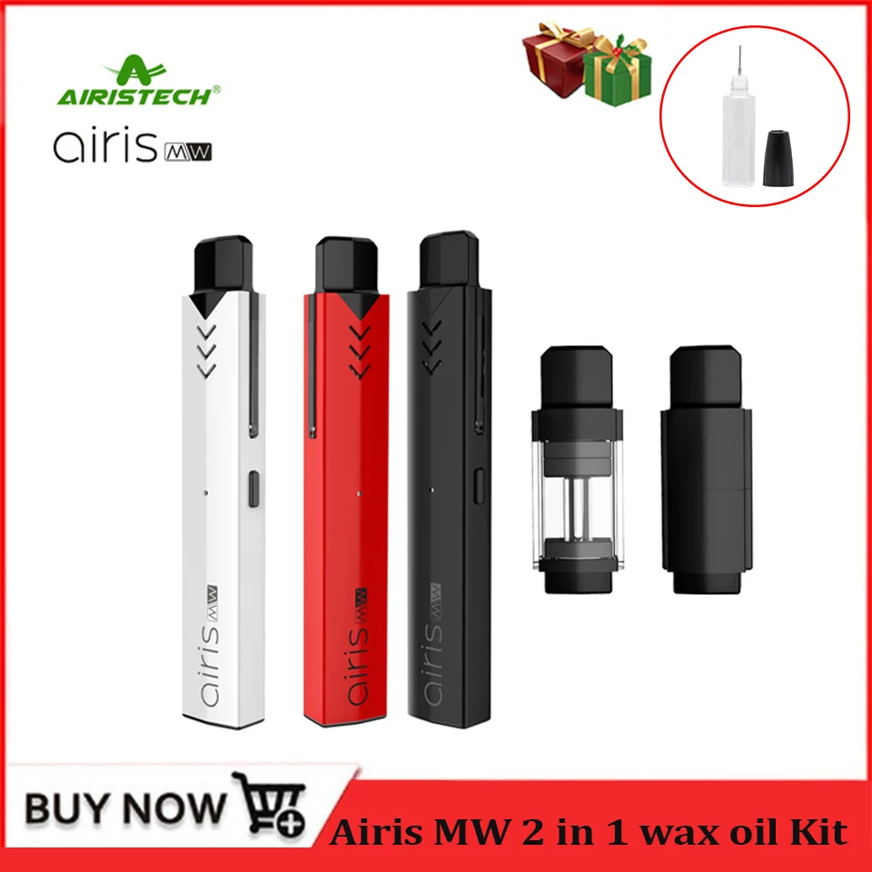 Original Airistech Airis MW Kit 2 IN 1 Wax Oil Pod Vape Pen 420Mah Battery Plug Connection Pods mod M W Vaporizer Starter Kit
Original Airistech Airis MW Kit 2 IN 1 Wax Oil Pod Vape Pen 420Mah Battery Plug Connection Pods mod M W Vaporizer Starter Kit