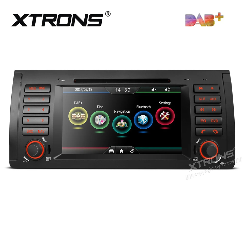 Автомобильный DVD плеер DAB + 1 Din 7 дюймов GPS для BMW X5 E53(1999 2006) автонавигация Bluetooth CANBus SD