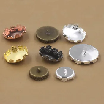 Round Crown Bezel with Loop Back Metal Buttons Base 12mm 15mm 20mm 25mm Cabochons Connectors Caps Settings Findings Multi-color
Round Crown Bezel with Loop Back Metal Buttons Base 12mm 15mm 20mm 25mm Cabochons Connectors Caps Settings Findings Multi-color