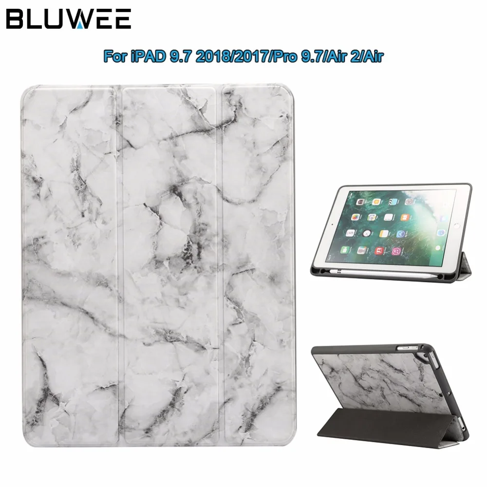 For iPad 9.7 2018/2017/Pro 9.7/Air 2/Air Case, Marble Pattern PU Case Tablet Case Shell Wake up/sleep Cover With Pencil Holder
For iPad 9.7 2018/2017/Pro 9.7/Air 2/Air Case, Marble Pattern PU Case Tablet Case Shell Wake up/sleep Cover With Pencil Holder