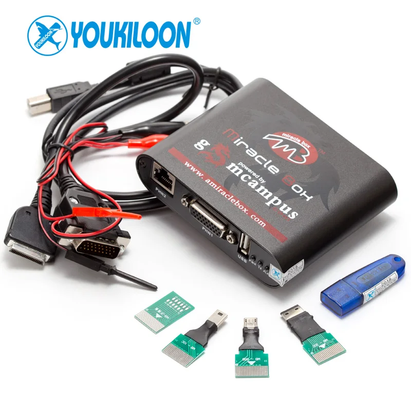 YOUKILOON Miracle Box With Miracle Key Dongle +Miracle UMF cable(Ultimate Multi-Functional Cable)All boot cable
YOUKILOON Miracle Box With Miracle Key Dongle +Miracle UMF cable(Ultimate Multi-Functional Cable)All boot cable