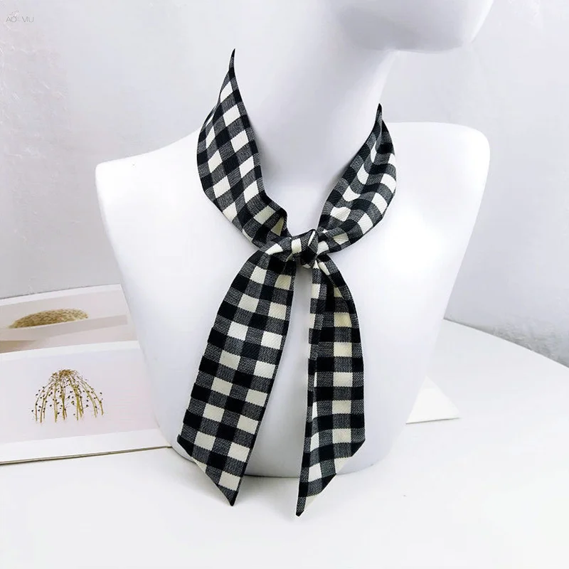 AOMU Fashion Black White Lattice Dot Scarf Head Neck Scarf Elegant Women's Hair Tie Band Wrap Handkerchief Bag Ribbon
AOMU Fashion Black White Lattice Dot Scarf Head Neck Scarf Elegant Women's Hair Tie Band Wrap Handkerchief Bag Ribbon