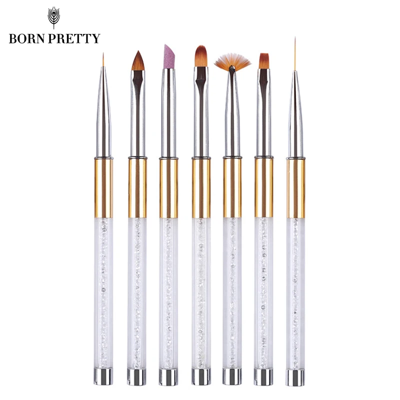 Rhinestone Metal Handle Nail Liner Painting Brush Gradient Fan UV Drawing Pen Remover Manicure Nail Art Tool
Rhinestone Metal Handle Nail Liner Painting Brush Gradient Fan UV Drawing Pen Remover Manicure Nail Art Tool