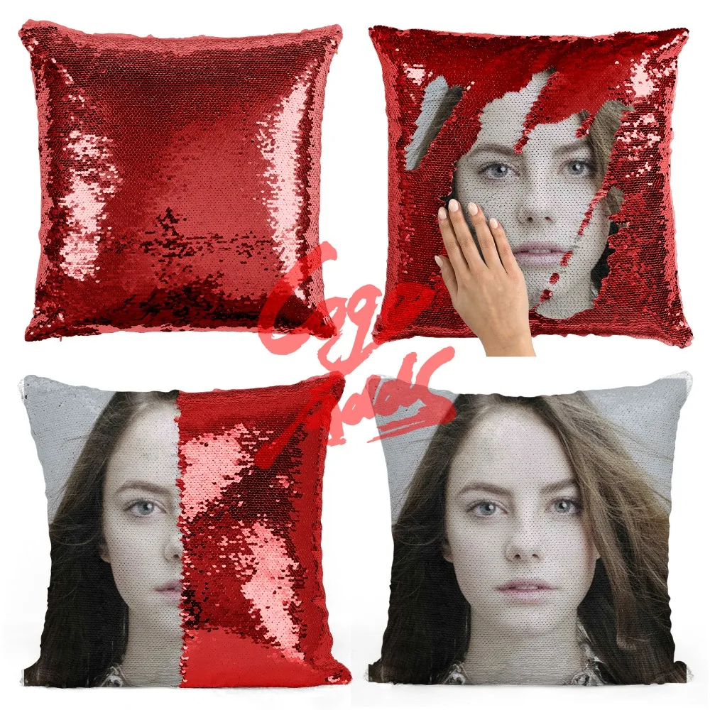 kaya scodelario Mermaid Sequin Cushion Cover Magical Throw Pillowcase 40X40cm Color Changing Reversible Pillow Case For Home
kaya scodelario Mermaid Sequin Cushion Cover Magical Throw Pillowcase 40X40cm Color Changing Reversible Pillow Case For Home