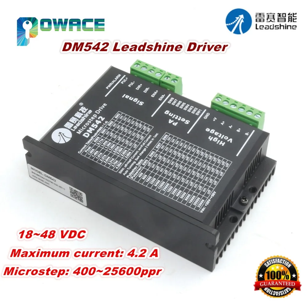 DM542 2 Phase Leadshine Stepper Motor Microstep Driver Controller 4.2A 18~48V DC
DM542 2 Phase Leadshine Stepper Motor Microstep Driver Controller 4.2A 18~48V DC
