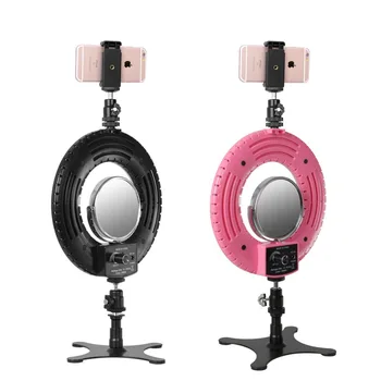 Desktop Ring Light 8-Inch Dimmable 5500K Led Lighting Kit with Stand Phone Holder Mirror for Beauty Selfie Makeup YouTube Video
Desktop Ring Light 8-Inch Dimmable 5500K Led Lighting Kit with Stand Phone Holder Mirror for Beauty Selfie Makeup YouTube Video