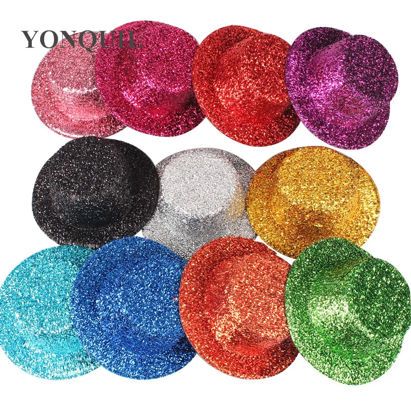 13CM Hen Party Felt Glitter Mini Top Hat Shining Fascinator Hat Base DIY Kid blingling Hat Accessories 11Colors 24PCS/LOT SYB22
13CM Hen Party Felt Glitter Mini Top Hat Shining Fascinator Hat Base DIY Kid blingling Hat Accessories 11Colors 24PCS/LOT SYB22