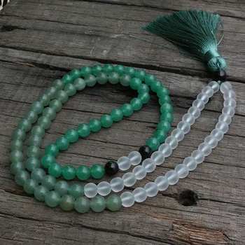 8mm Aventurine And Glass JaPaMala Beads Necklace, Green Nacklace, 108 Bead Mala, Mala Jewelry, Yoga Class Prayer Jewelry
8mm Aventurine And Glass JaPaMala Beads Necklace, Green Nacklace, 108 Bead Mala, Mala Jewelry, Yoga Class Prayer Jewelry
