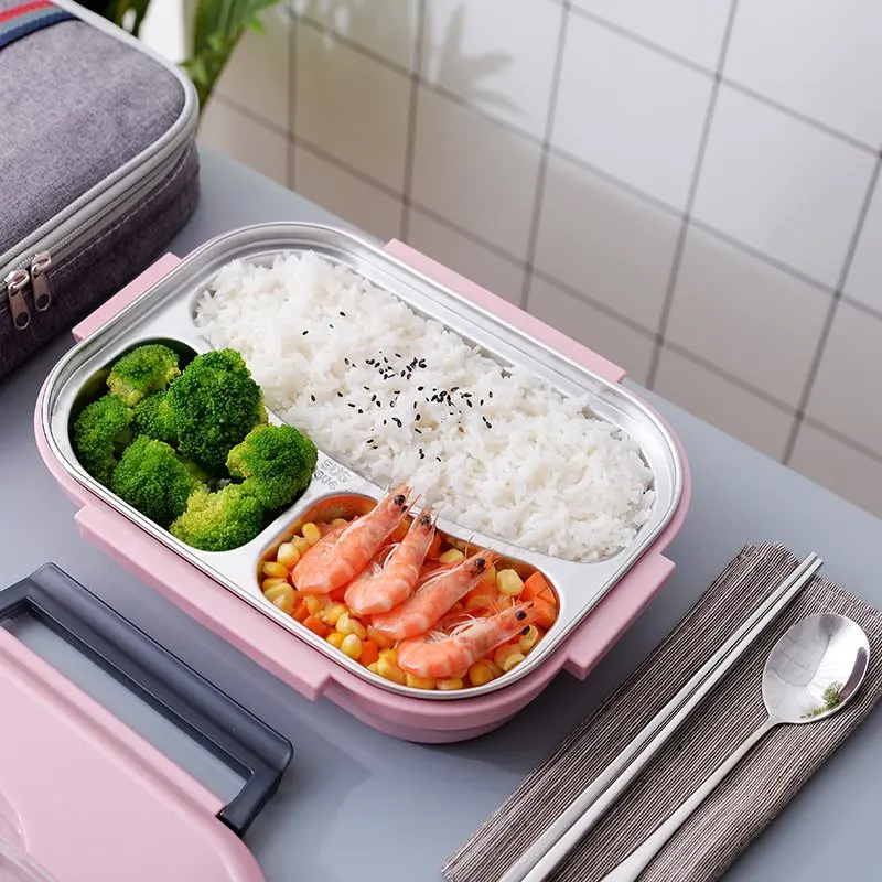 Baispo 304 Stainless Steel Lunch Box Thermal Food Container With Bags and Tableware Eco-Friendly Portable Bento Box For Picnic
Baispo 304 Stainless Steel Lunch Box Thermal Food Container With Bags and Tableware Eco-Friendly Portable Bento Box For Picnic