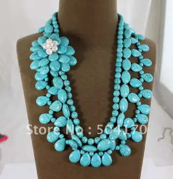 Fashion Handmade Flower Stone Necklace Romantic Fancy Bridal Stone Jewelry Free Shipping TN072
Fashion Handmade Flower Stone Necklace Romantic Fancy Bridal Stone Jewelry Free Shipping TN072