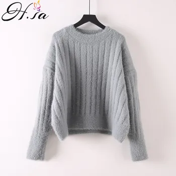 H.SA Women Mane Sweater and Jumpers 2019 Autumn Winter Warm Pullovers Oneck Faux Mane Cashmere Sweater Thick Pullcasaco feminino 
H.SA Women Mane Sweater and Jumpers 2019 Autumn Winter Warm Pullovers Oneck Faux Mane Cashmere Sweater Thick Pullcasaco feminino
