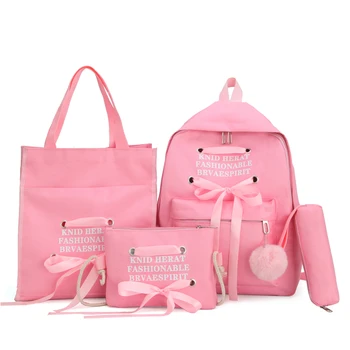 4pcs/Set Women canvas Backpack Teenage Girls Cute Print School Backpacks Female Casual Rucksack Sac A Dos Femme Female Bagpack48
4pcs/Set Women canvas Backpack Teenage Girls Cute Print School Backpacks Female Casual Rucksack Sac A Dos Femme Female Bagpack48