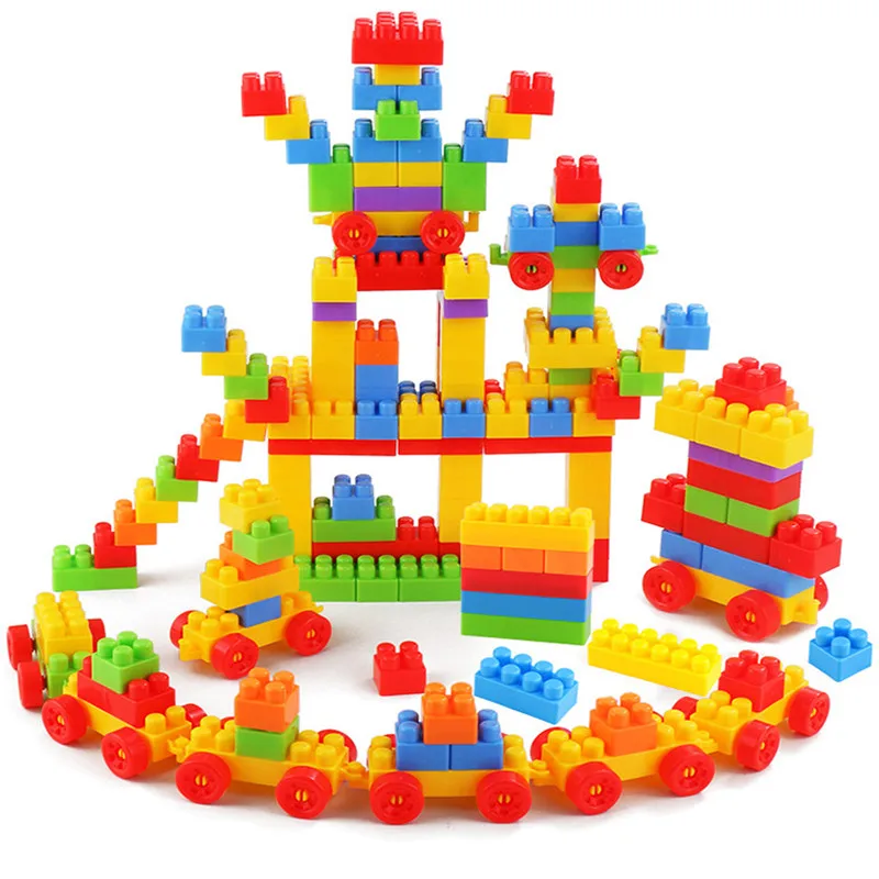 416 Pcs quality diy creative inserting toy kids plastic building blocks for children educational bricks compatible
416 Pcs quality diy creative inserting toy kids plastic building blocks for children educational bricks compatible