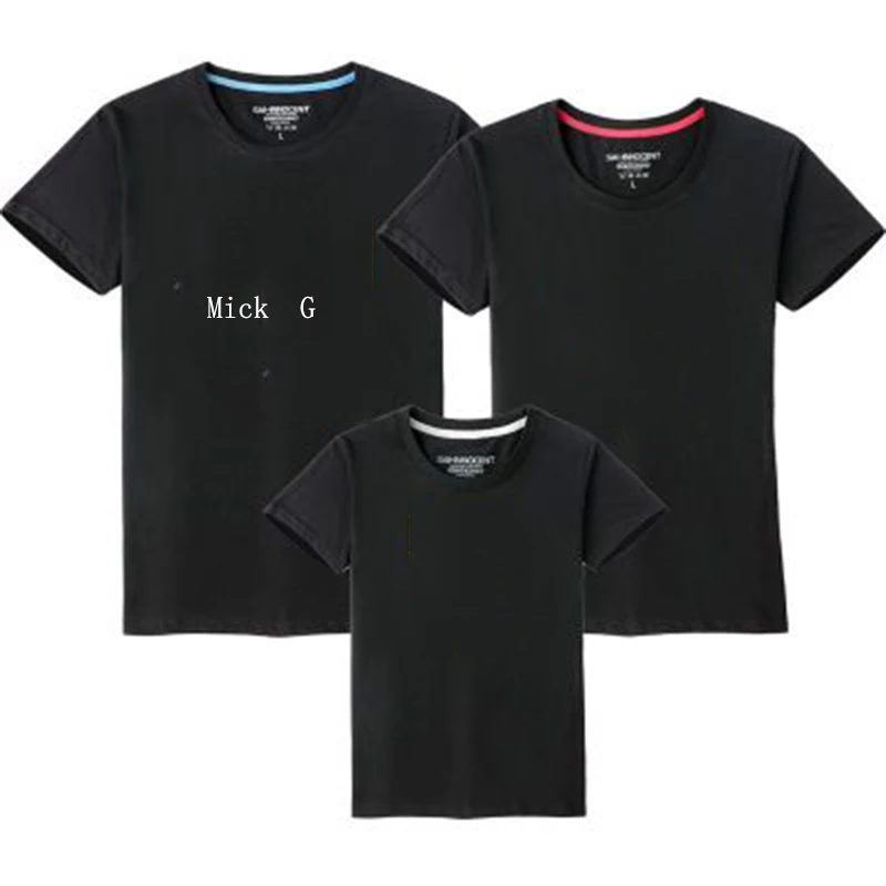 Casual Mickey Summer New Short Sleeve Son Daughter Couple Round Neck Half T-Shirt | Мужская одежда