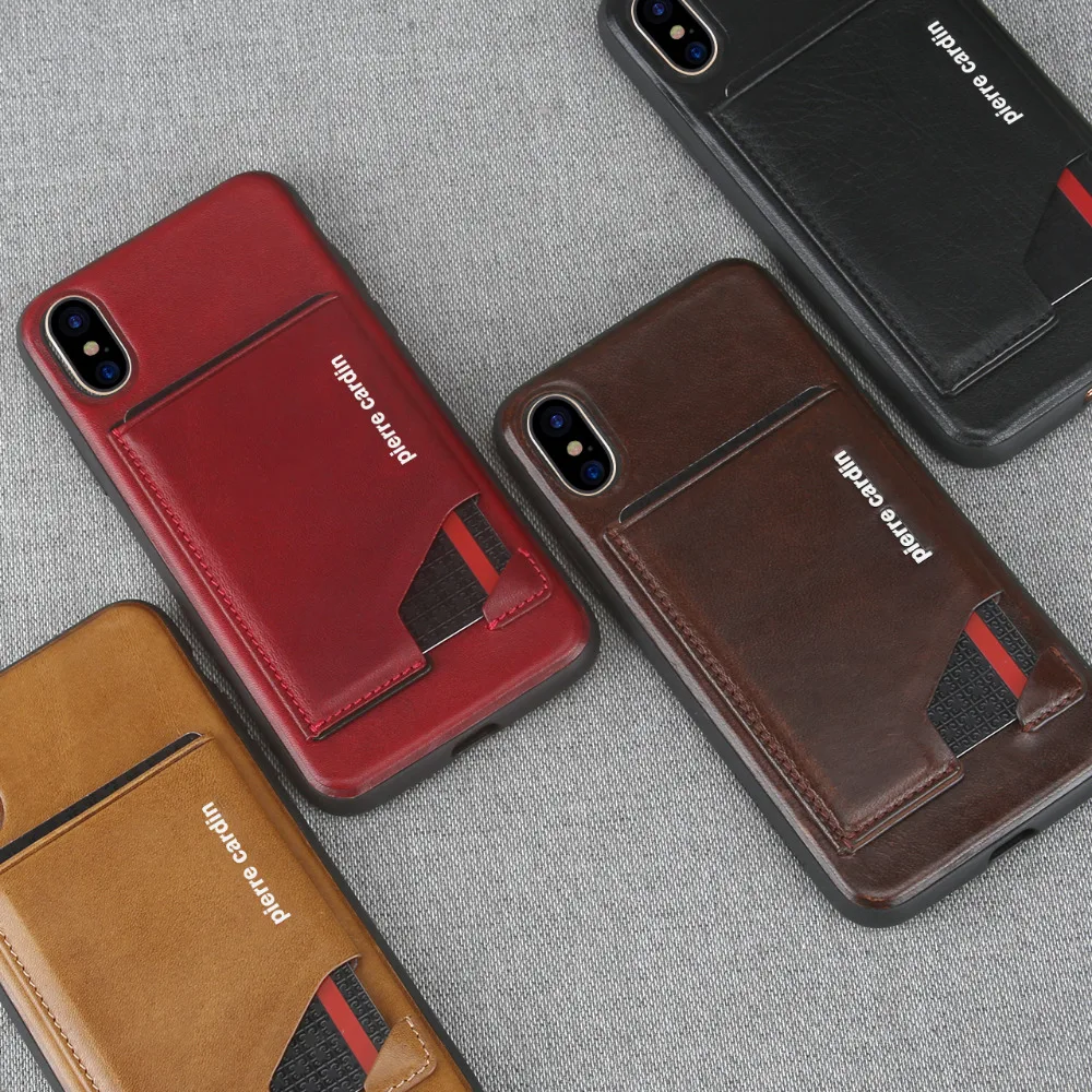 Pierre Cardin Genuine Leather Case Card Holder Stand Flip Leather Style Sofe Cover Case For Apple iPhone XR/XS/XS MAX Phone Case
Pierre Cardin Genuine Leather Case Card Holder Stand Flip Leather Style Sofe Cover Case For Apple iPhone XR/XS/XS MAX Phone Case