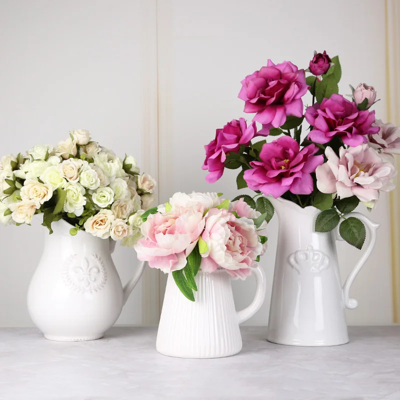 Europe Classic White Ceramic Vase Chinese Arts And Crafts Porcelain Flower Vase Handmade Wedding Home Decoration Flower Vases
Europe Classic White Ceramic Vase Chinese Arts And Crafts Porcelain Flower Vase Handmade Wedding Home Decoration Flower Vases