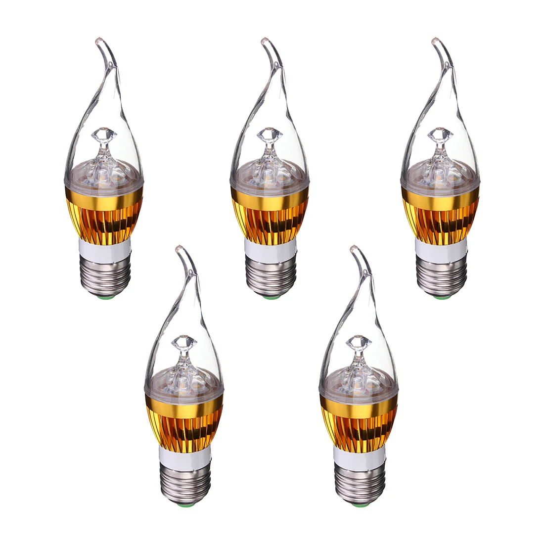Brand New E27 3W Warm White LED Candelabra Chandelier Candle Light Bulb Base type ; Wattage:E27 Golden 3W Light Color:Warm White
Brand New E27 3W Warm White LED Candelabra Chandelier Candle Light Bulb Base type ; Wattage:E27 Golden 3W Light Color:Warm White