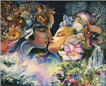 Factory Shop Cross Stitch Kit Pretty Two Angel Kiss Love Of God Flower Free Shipping 
Factory Shop Cross Stitch Kit Pretty Two Angel Kiss Love Of God Flower Free Shipping