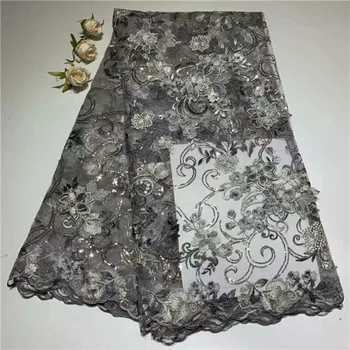 Nigerian Beaded sequins Lace Fabric 2019 High Quality African 3D Net Lace Fabric Wedding French Tulle Lace Material For Dress
Nigerian Beaded sequins Lace Fabric 2019 High Quality African 3D Net Lace Fabric Wedding French Tulle Lace Material For Dress