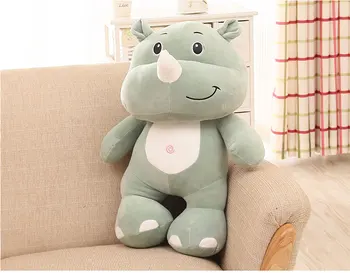 creative plush green rhinoceros toy lovely soft cartoon rhinoceros doll gift about 60cm 
creative plush green rhinoceros toy lovely soft cartoon rhinoceros doll gift about 60cm