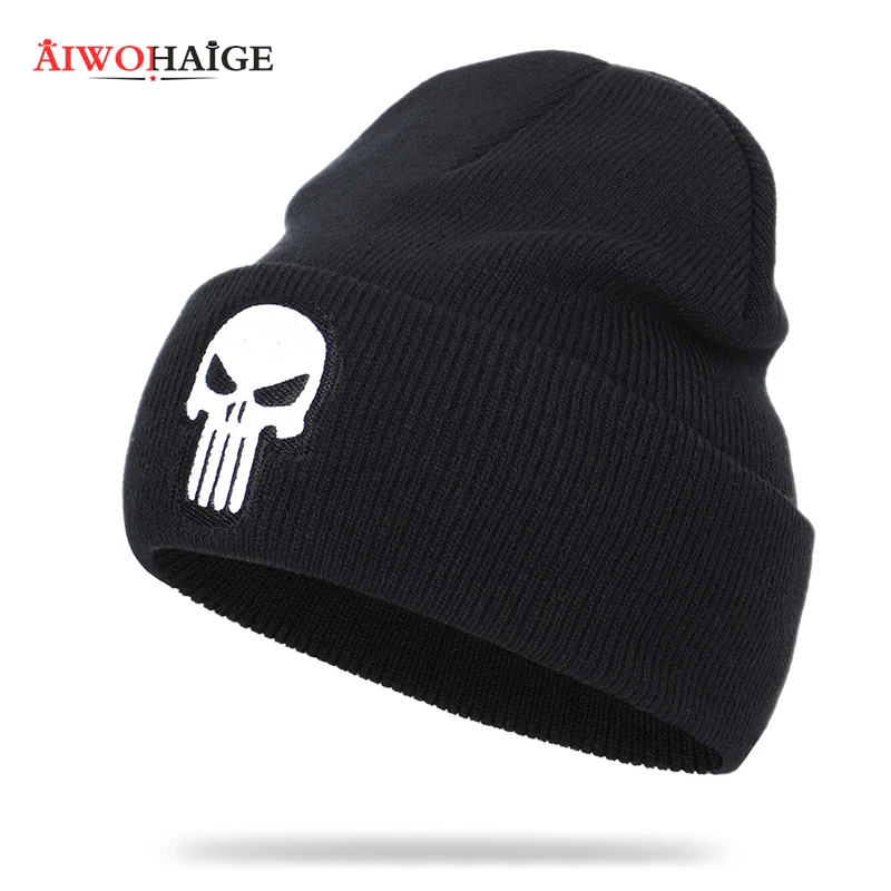 2020 New High Quality Skull Embroidery Knit Beanie The Punisher Winter Casual Hat Women Men Warm Soft Cap Cotton Hedging Cap
2020 New High Quality Skull Embroidery Knit Beanie The Punisher Winter Casual Hat Women Men Warm Soft Cap Cotton Hedging Cap