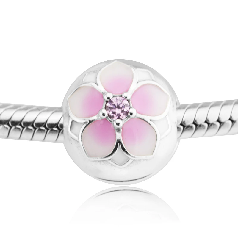 Fits Pandora Bracelet Magnolia Bloom Clip with pink enamel 925 Sterling Silver jewelry DIY free shipping 2017 spring New
Fits Pandora Bracelet Magnolia Bloom Clip with pink enamel 925 Sterling Silver jewelry DIY free shipping 2017 spring New