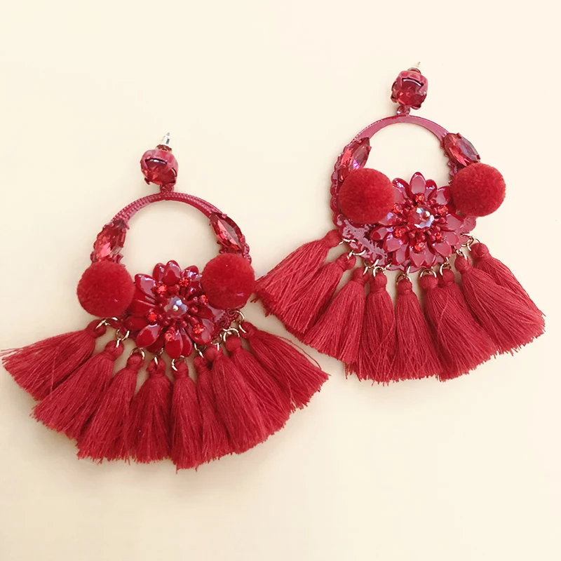 JUJIA Ethnic Colorful Earrings for Women Long Tassel Fringed Drop Earrings Girl Handmade Beads Statement Earrings Jewelry
JUJIA Ethnic Colorful Earrings for Women Long Tassel Fringed Drop Earrings Girl Handmade Beads Statement Earrings Jewelry