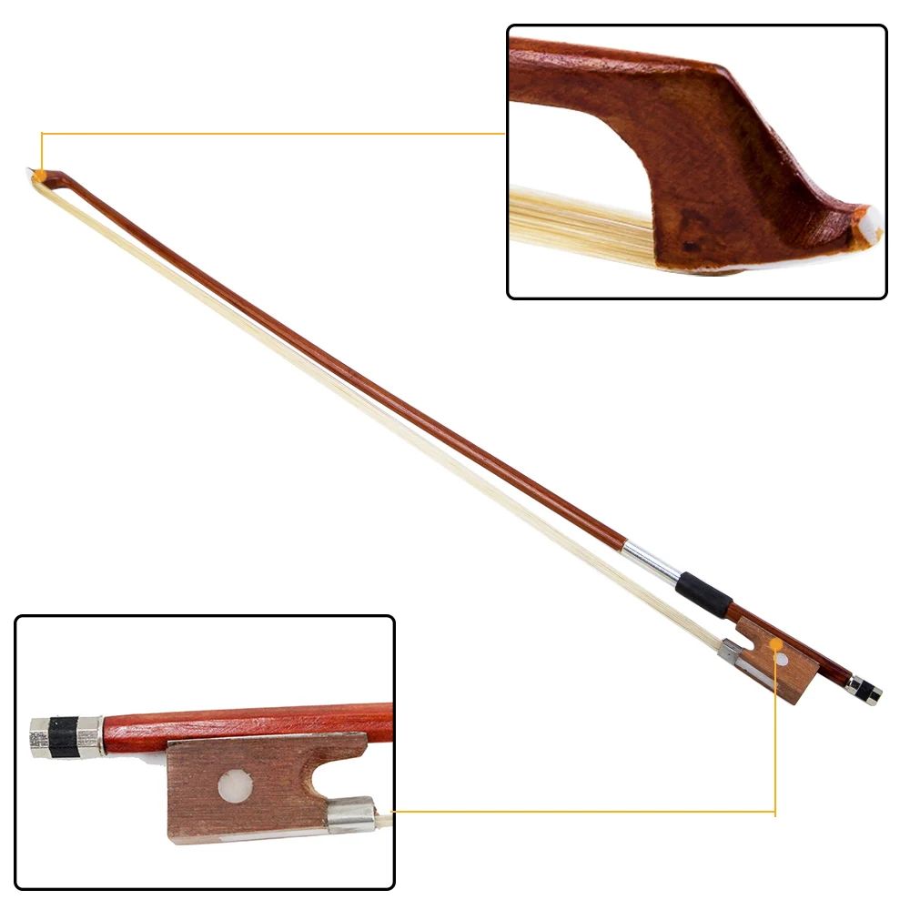 50pcs Full Size 4/4 Arbor Violin Bow Durable Fiddle Bow Horsehair Exquisite Violin Parts & Accessories
50pcs Full Size 4/4 Arbor Violin Bow Durable Fiddle Bow Horsehair Exquisite Violin Parts & Accessories