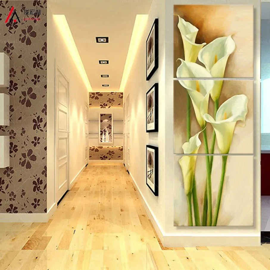 3 pieces art painting canvas print corridor effect calla picture print vertical wall forms for living room photo Free shipping
3 pieces art painting canvas print corridor effect calla picture print vertical wall forms for living room photo Free shipping