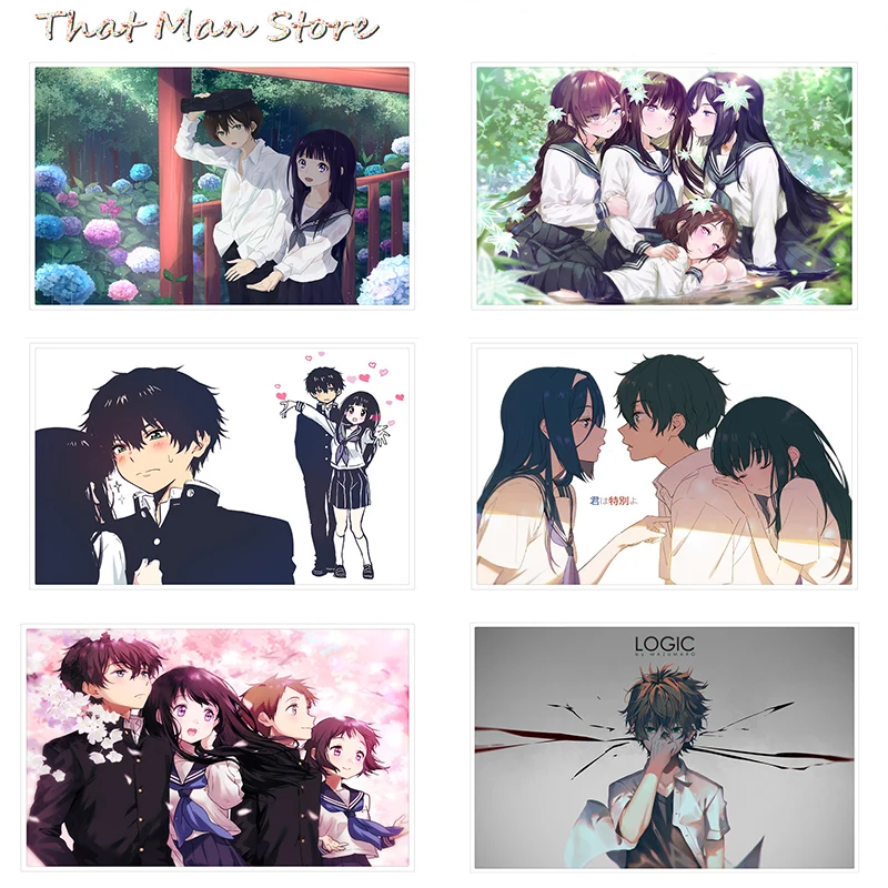 Плакат Hyouka прозрачные наклейки на стену украшение для дома хорошее качество
