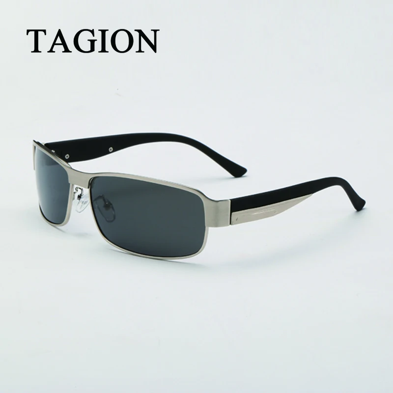 2018 TAGION мужские поляризованные солнцезащитные очки прямоугольные для рыбалки