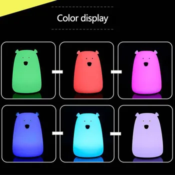 Colorful Silicone LED Night Light Rechargeable Touch Sensor light 2 Modes Children Cute Night Lamp Bedroom Light
Colorful Silicone LED Night Light Rechargeable Touch Sensor light 2 Modes Children Cute Night Lamp Bedroom Light