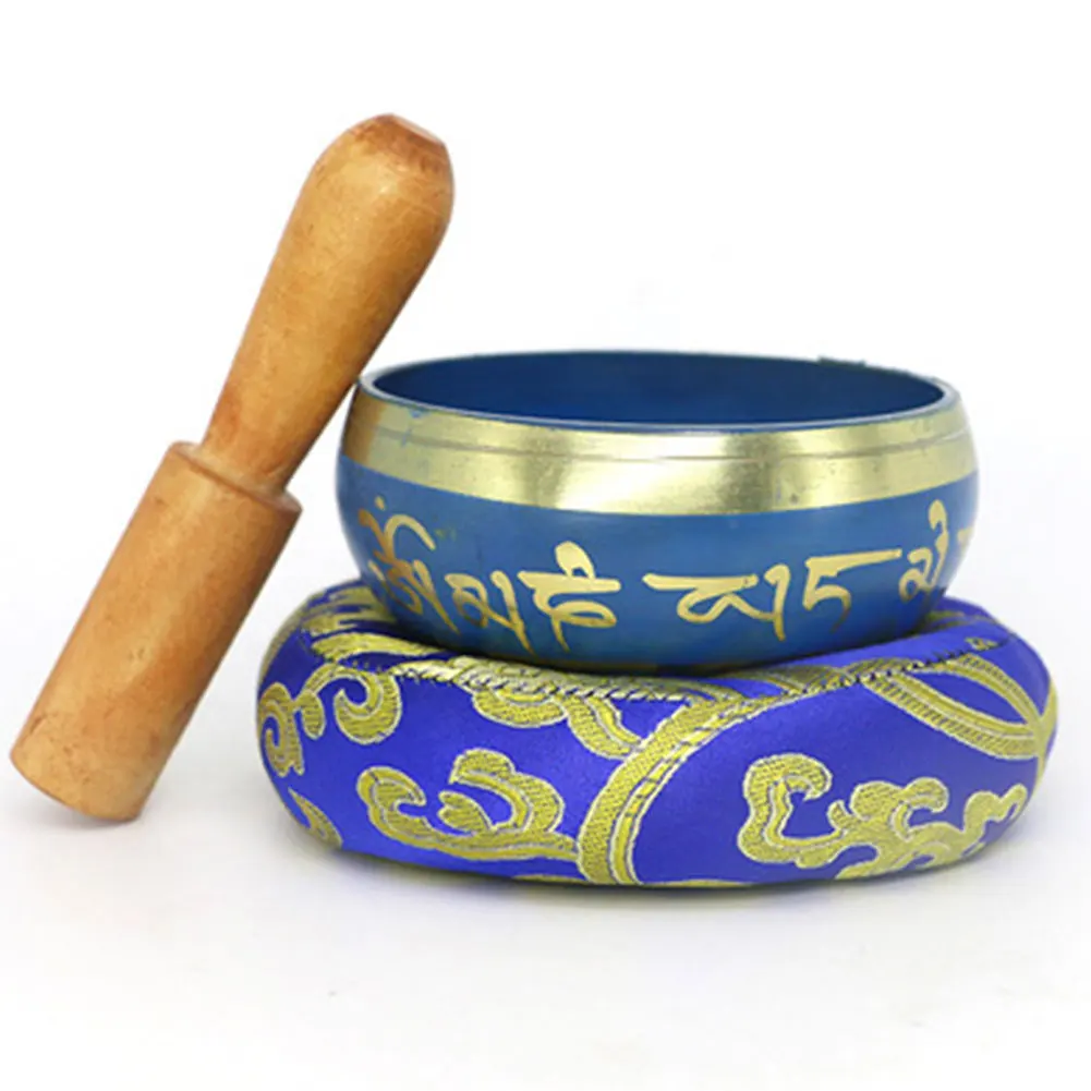 Yoga Brass Singing Ornaments Buddha Sound Bowl Portable Meditation Blue Tibetan Bowl
Yoga Brass Singing Ornaments Buddha Sound Bowl Portable Meditation Blue Tibetan Bowl