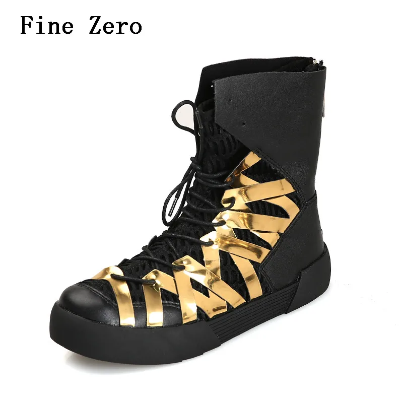 Fine Zero New Handmade Leather Boots Men Casual British Wing Autumn Winter Shoes High Quality Ankle Boots Winter Boots